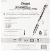 Pentel EnerGel RTX Retractable Liquid Gel Pen, 0.7mm Black/Blue/Red/Green/Violet Ink, 12 Pack (BL77O12C)