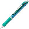 Pentel Gel Ink Pen, EnerGel RTX Retractable Gel Pen, 0.5mm, Needle Tip, Black Ink, 2 Pack (BLN75BP2A)(Green)