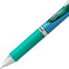 Pentel Gel Ink Pen, EnerGel RTX Retractable Gel Pen, 0.5mm, Needle Tip, Black Ink, 2 Pack (BLN75BP2A)(Green)