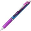 Pentel Gel Ink Pen, EnerGel RTX Retractable Gel Pen, 0.5mm, Needle Tip, Black Ink, 2 Pack (BLN75BP2A)(Violet)