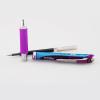 Pentel Gel Ink Pen, EnerGel RTX Retractable Gel Pen, 0.5mm, Needle Tip, Black Ink, 2 Pack (BLN75BP2A)(Violet)