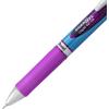 Pentel Gel Ink Pen, EnerGel RTX Retractable Gel Pen, 0.5mm, Needle Tip, Black Ink, 2 Pack (BLN75BP2A)(Violet)