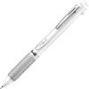 Pentel EnerGel 3 Multi-Function, 3-Ink Gel Pen, (0.5mm) Fine Line, Black Barrel – BLC35A(White)