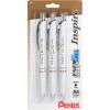 Pentel EnerGel Inspire Peace/Trust/Smile, (0.7mm) Medium Line, Black Ink, Pack of 3 (BL77INSPBP3M)