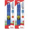 Pentel EnerGel-X Retractable Liquid Gel Pen 0.7mm, Metal Tip, Medium, Blue Ink (2 Pack) (BL107BP2C)(2 Count (Pack of 2))