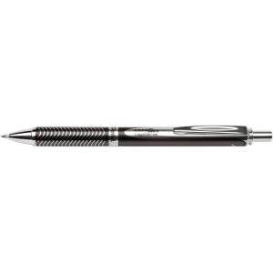 Pentel Retractable Gel Pens, Metal Tip, .7mm, Black Ink (PENBL407AA)(Black)
