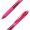 Pentel EnerGel-X Retractable Liquid Gel Pen (0.5mm) Needle Tip, Fine Line, Pink Ink, Box of 12 (BLN105-P)