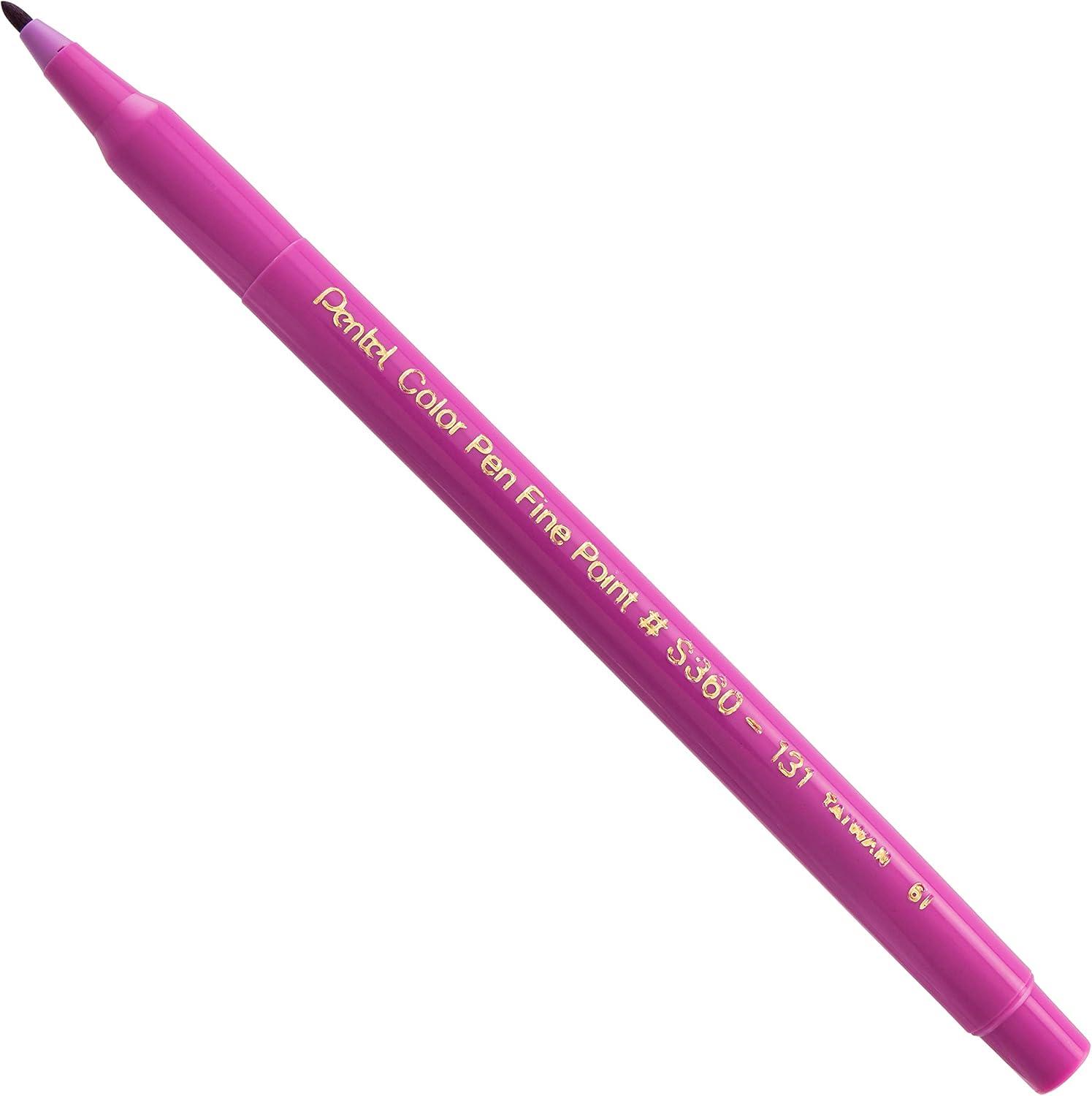 image:imagePentel Arts Color Pen Dark Brown Box of 12 S360118Heliotrope