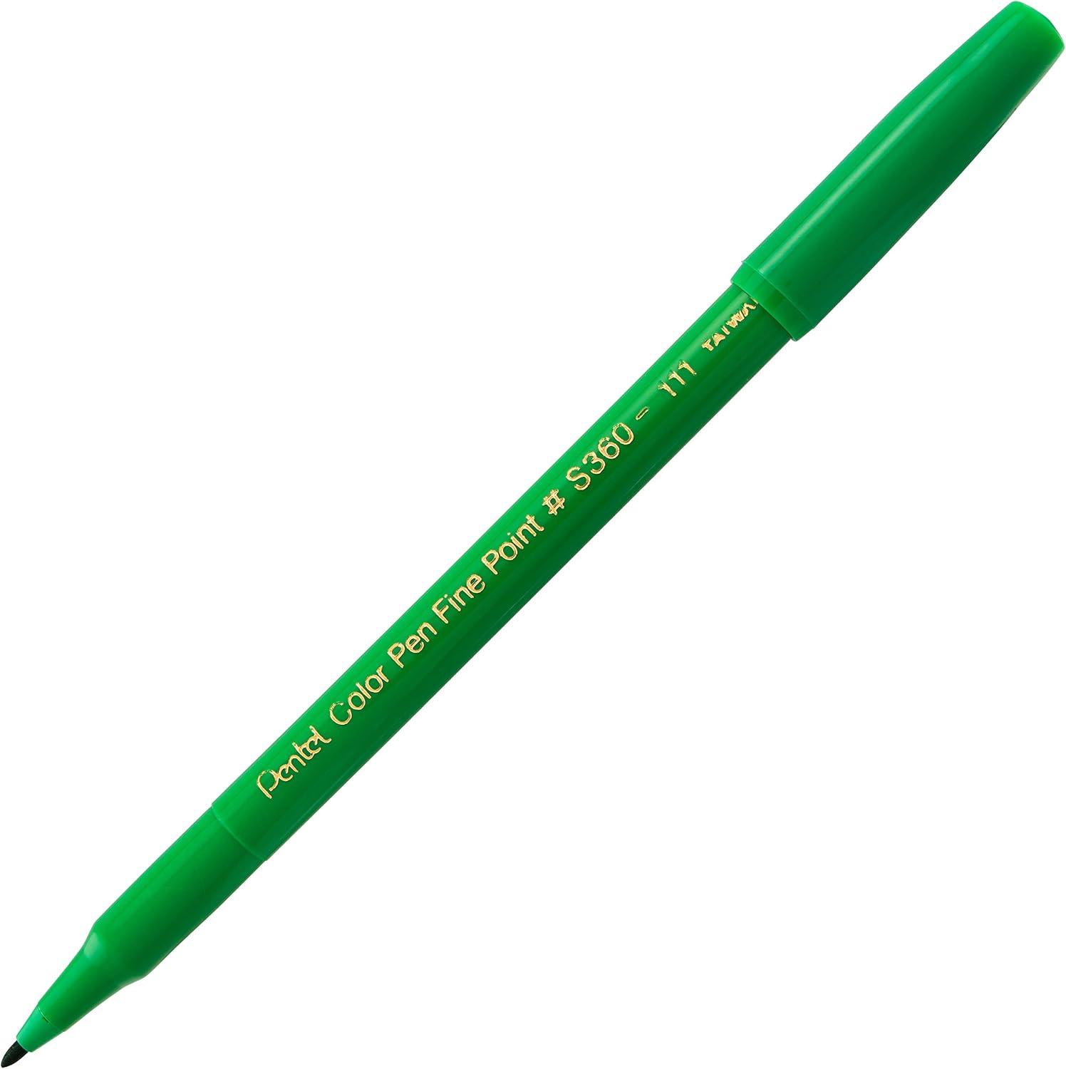 image:imagePentel Arts Color Pen Dark Brown Box of 12 S360118Light Green
