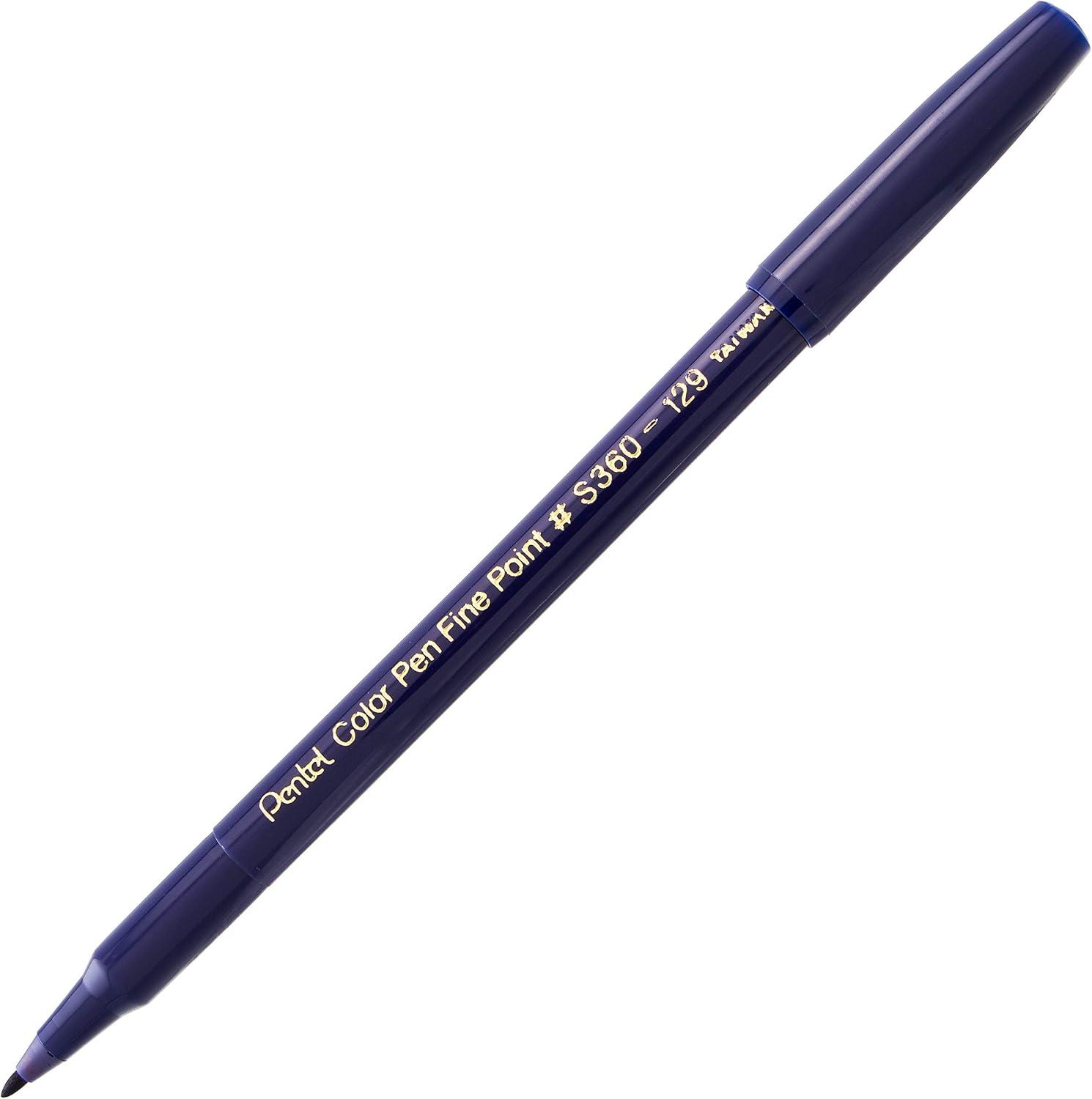image:imagePentel Arts Color Pen Dark Brown Box of 12 S360118Prussian Blue