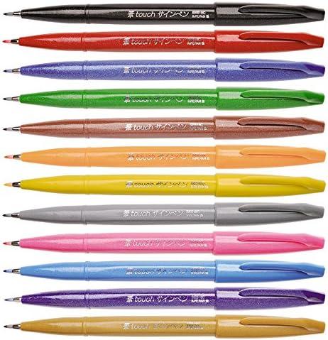 image:imagePentel Fude Touch Sign Pen Gray Felt Pen Like Brush Stroke SES15CNBlack