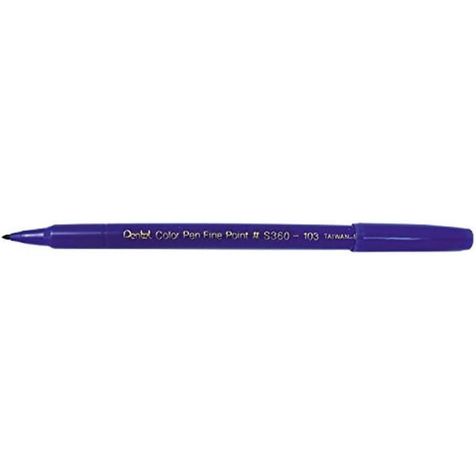 image:imagePentel Arts Color Pen Dark Brown Box of 12 S360118Blue