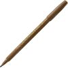 Pentel Arts Color Pen, Dark Brown, Box of 12 (S360-118)(Raw Umber)