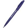 Pentel Arts Sign Pen Touch, Fude Brush Tip, Blue Ink, Box of 12 (SES15C-C)(Blue)