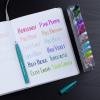 Pentel Arts Sign Pen Touch, Fude Brush Tip, Blue Ink, Box of 12 (SES15C-C)(Blue Violet)