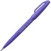 Pentel Arts Sign Pen Touch, Fude Brush Tip, Blue Ink, Box of 12 (SES15C-C)(Blue Violet)