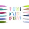 Pentel Arts Sign Pen Touch, Fude Brush Tip, Blue Ink, Box of 12 (SES15C-C)(Burgundy)