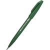 Pentel Arts Sign Pen Touch, Fude Brush Tip, Blue Ink, Box of 12 (SES15C-C)(Green)