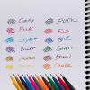 Pentel Arts Sign Pen Touch, Fude Brush Tip, Blue Ink, Box of 12 (SES15C-C)(Red)