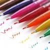 Pentel Fude Touch Sign Pen, Gray, Felt Pen Like Brush Stroke (SES15C-N)(Yellow)