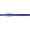 Pentel Fude Touch Sign Pen, Gray, Felt Pen Like Brush Stroke (SES15C-N)(Blue)