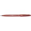 Pentel Fude Touch Sign Pen, Gray, Felt Pen Like Brush Stroke (SES15C-N)(Brown)