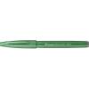 Pentel Fude Touch Sign Pen, Gray, Felt Pen Like Brush Stroke (SES15C-N)(Green)