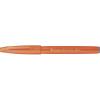 Pentel Fude Touch Sign Pen, Gray, Felt Pen Like Brush Stroke (SES15C-N)(Orange)