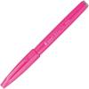 Pentel Fude Touch Sign Pen, Gray, Felt Pen Like Brush Stroke (SES15C-N)(Pink)