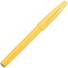 Pentel Fude Touch Sign Pen, Gray, Felt Pen Like Brush Stroke (SES15C-N)(Yellow)