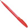 Pentel Sign Pen Stick Porous Point Pen, Fine Point, Red Barrel, Red Ink 12-Count (S520-B)