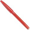 Pentel Sign Pen Stick Porous Point Pen, Fine Point, Red Barrel, Red Ink 12-Count (S520-B)