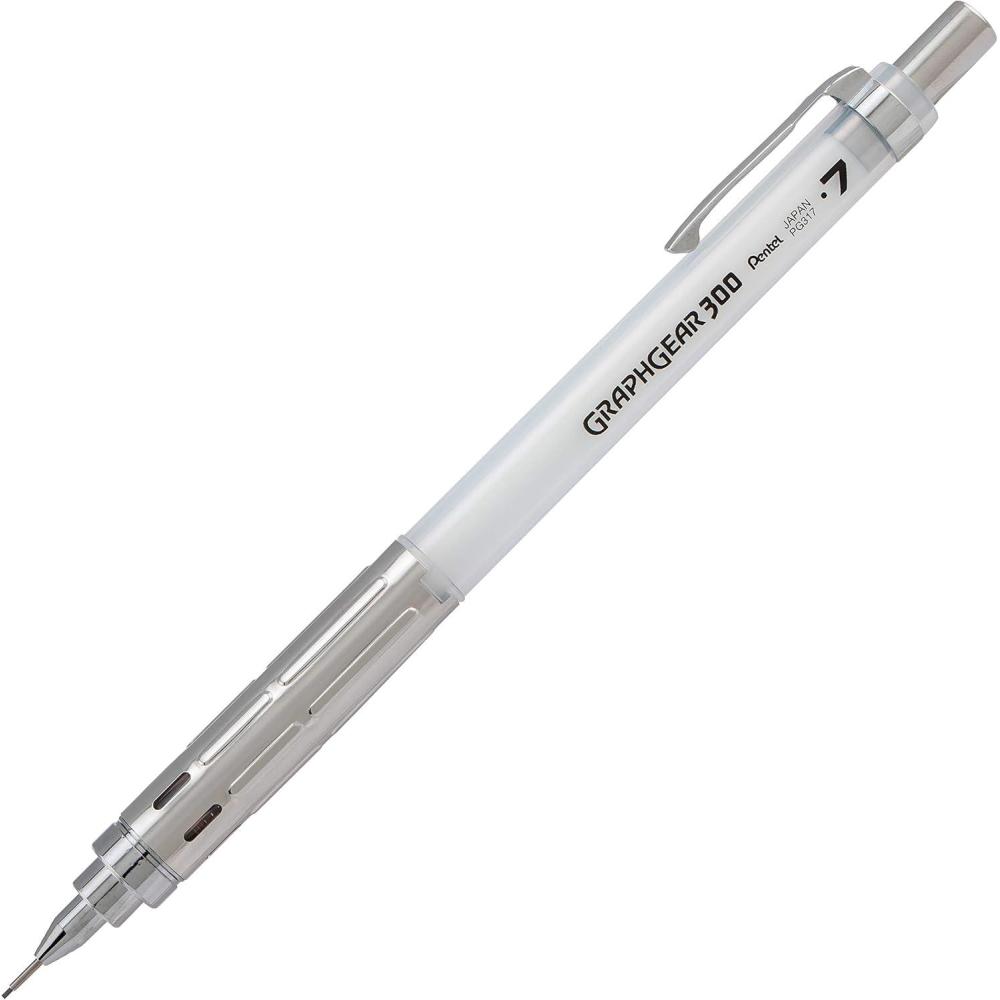 image:imagePentel GraphGear 300 Mechanical Pencil Box of 12 PencilsWhite