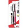 Pentel Twist-Erase GT (0.5mm) Mechanical Pencil, Lead, 2 Erasers, Assorted Barrel Colors, Color May Vary, Pack of 2 (QE205LEBP2M)