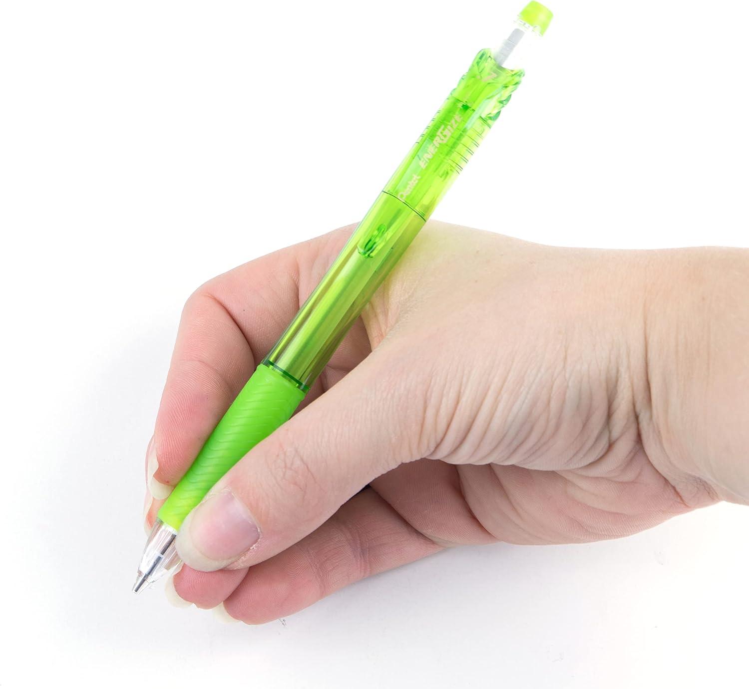 image:imagePentel EnerGizex Mechanical Pencil 07mm Violet Barrel Box of 12 PL107VLight Green Barrel