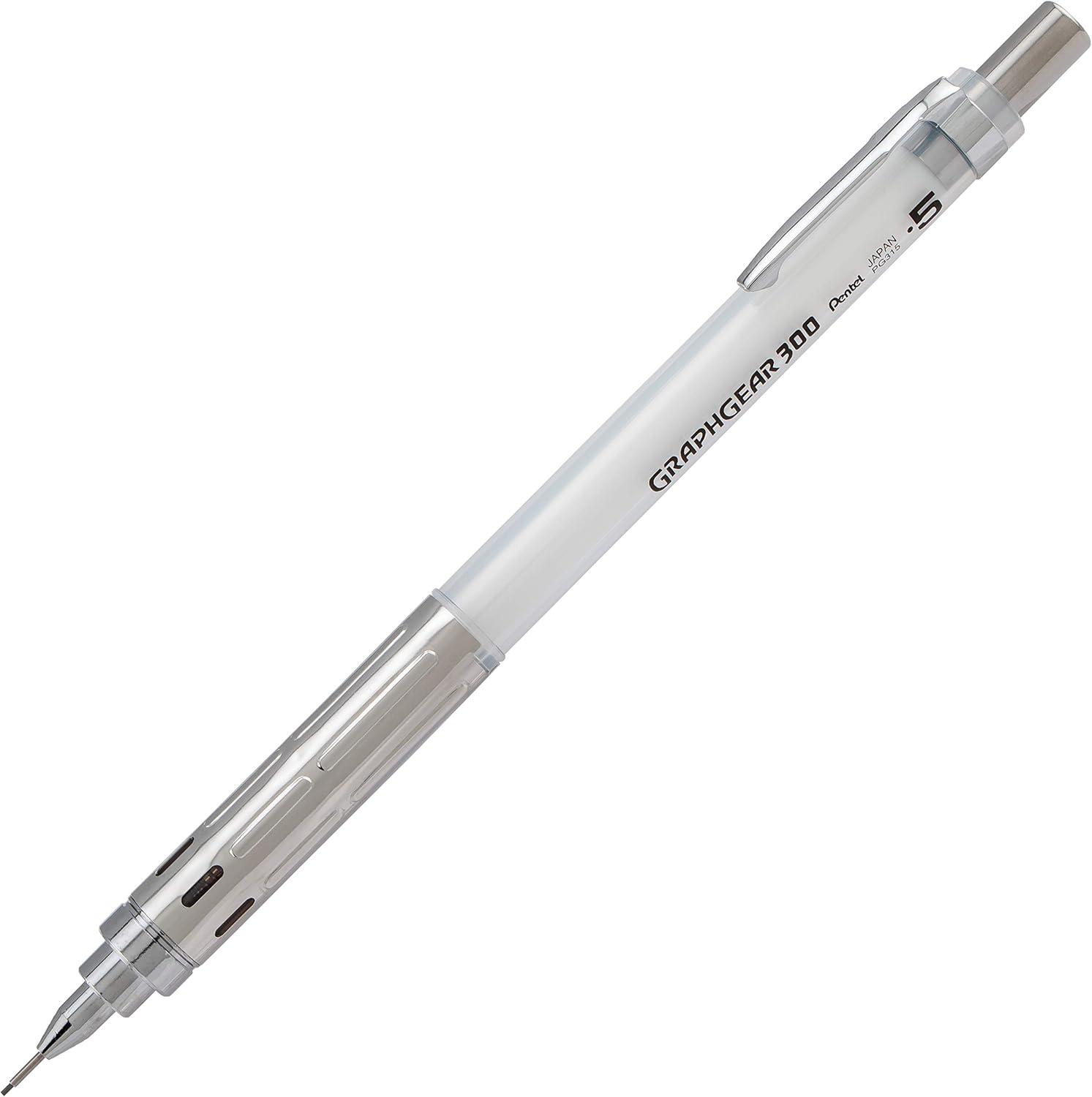 image:imagePentel GraphGear 300 Mechanical Pencil Box of 12 Pencils white 05mm