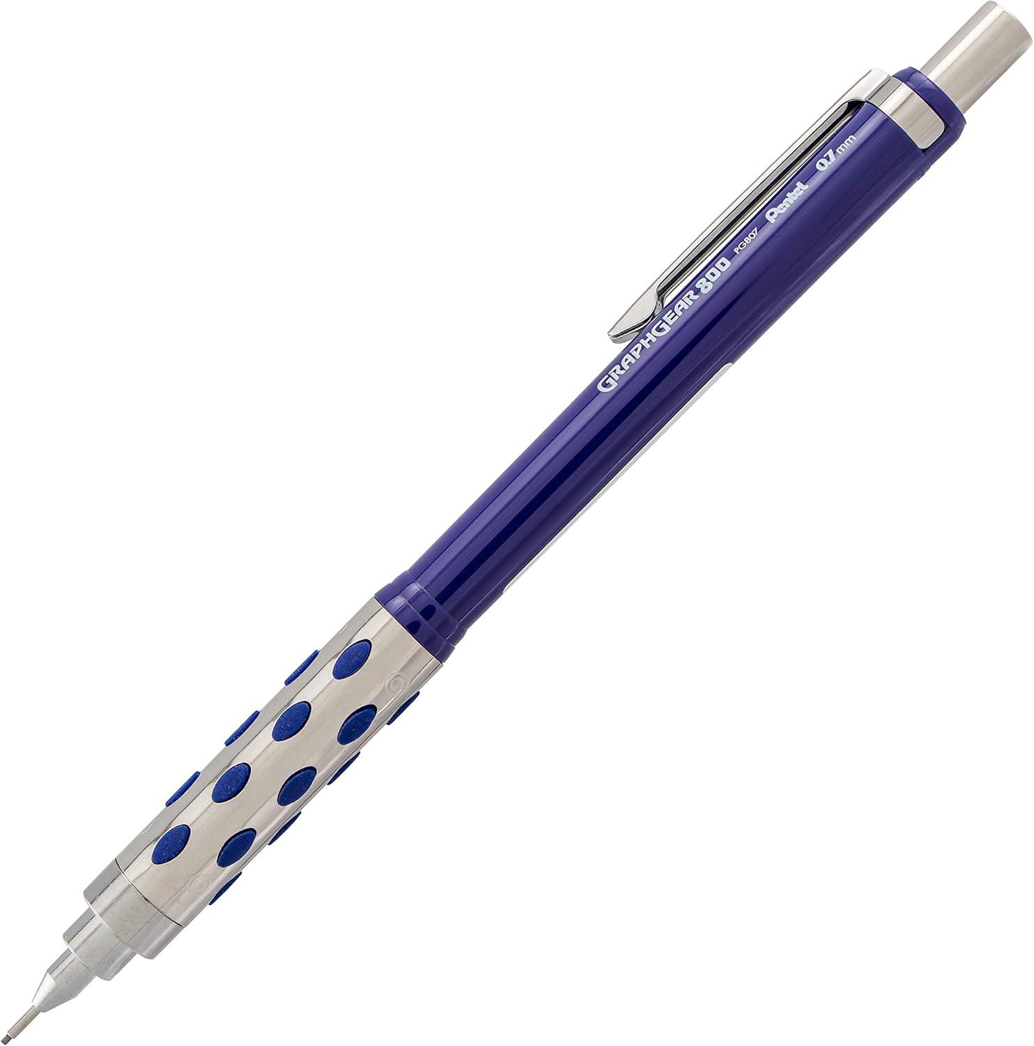 image:imagePentel GraphGear 800 Mechanical Drafting Pencil 05mm Black barrel 12 pack PG805A1 Pencil Lead and Eraser
