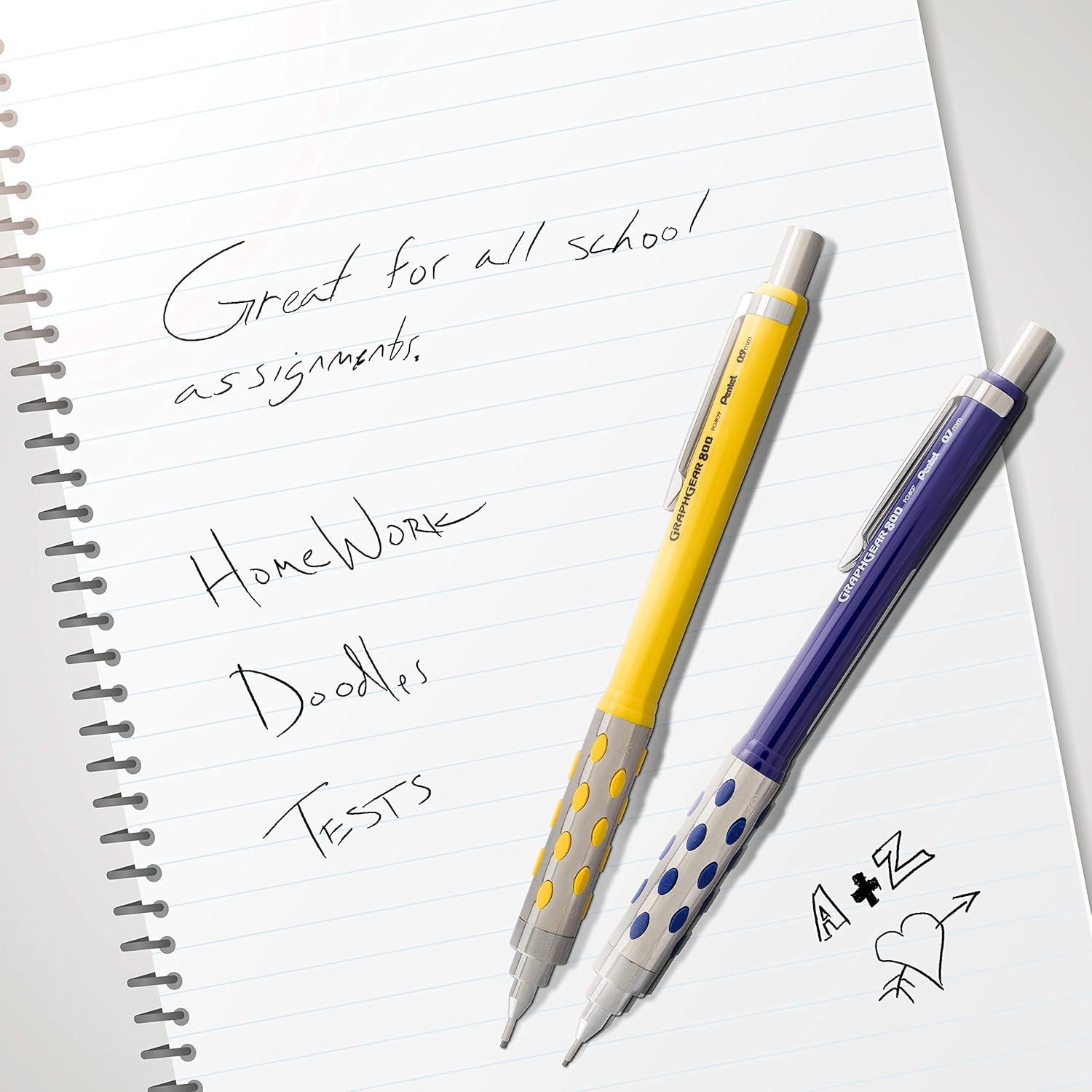image:imagePentel GraphGear 800 Mechanical Drafting Pencil 05mm Black barrel 12 pack PG805A1 Pencil Lead and Eraser