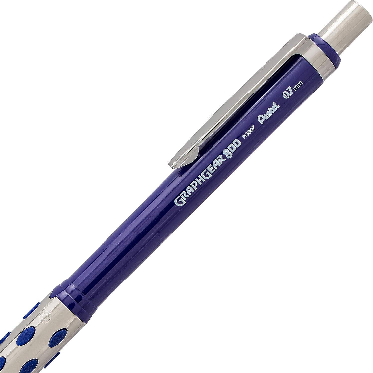 image:imagePentel GraphGear 800 Mechanical Drafting Pencil 05mm Black barrel 12 pack PG805A1 Pencil Lead and Eraser