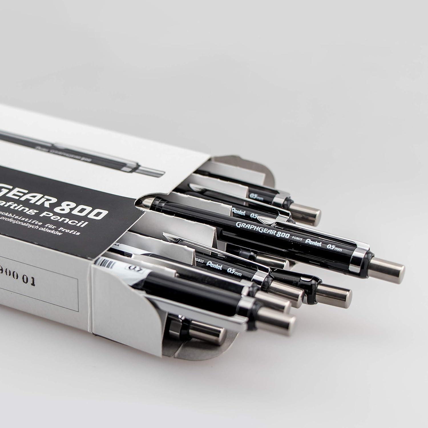 image:imagePentel GraphGear 800 Mechanical Drafting Pencil 05mm Black barrel 12 pack PG805A12 Pack