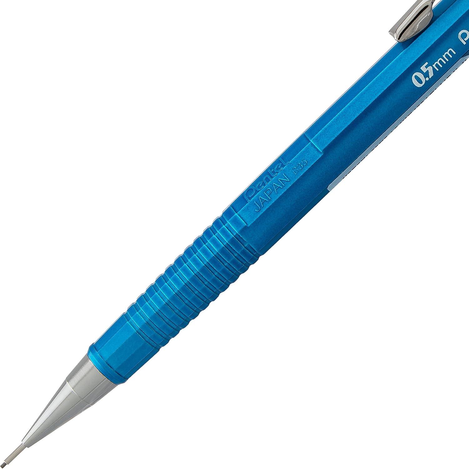image:imagePentel Sharp Mechanical Pencil 05mm Metallic Barrels Assorted Barrel Colors MCMV 2Pk P205MBP2M1