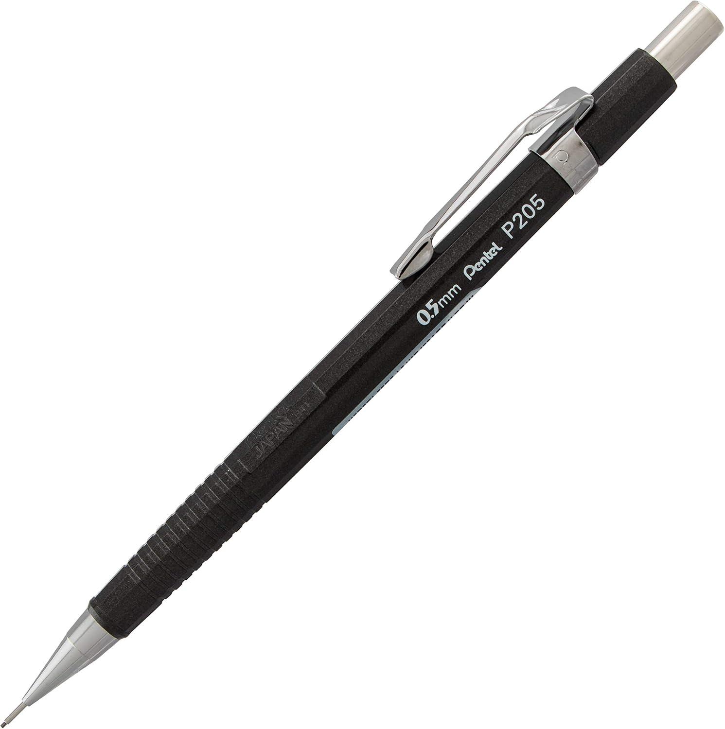 image:imagePentel Sharp Mechanical Pencil 05mm Metallic Barrels Assorted Colors Barrels 2N1Z Pack of 3 P205MBP3M