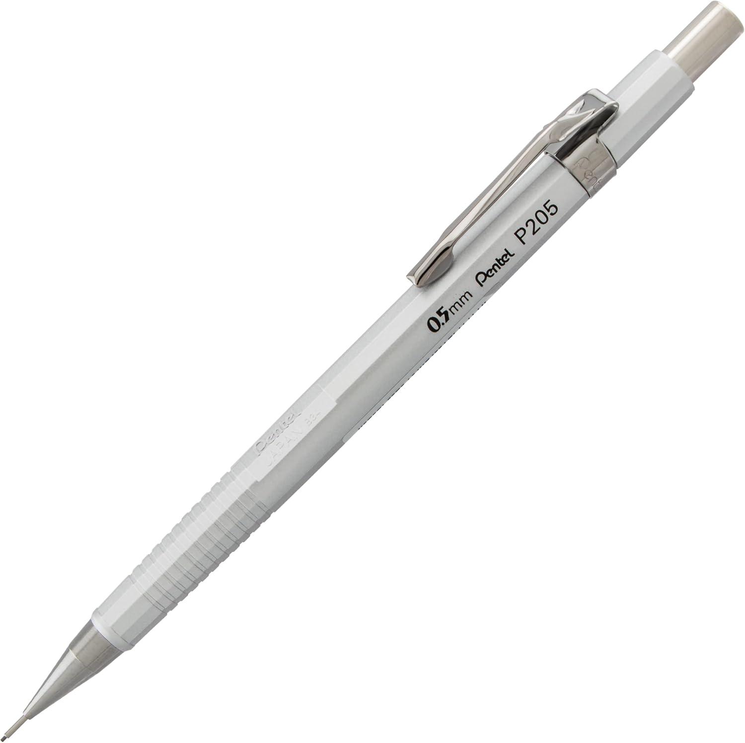 image:imagePentel Sharp Mechanical Pencil 05mm Metallic Barrels Assorted Colors Barrels 2N1Z Pack of 3 P205MBP3M