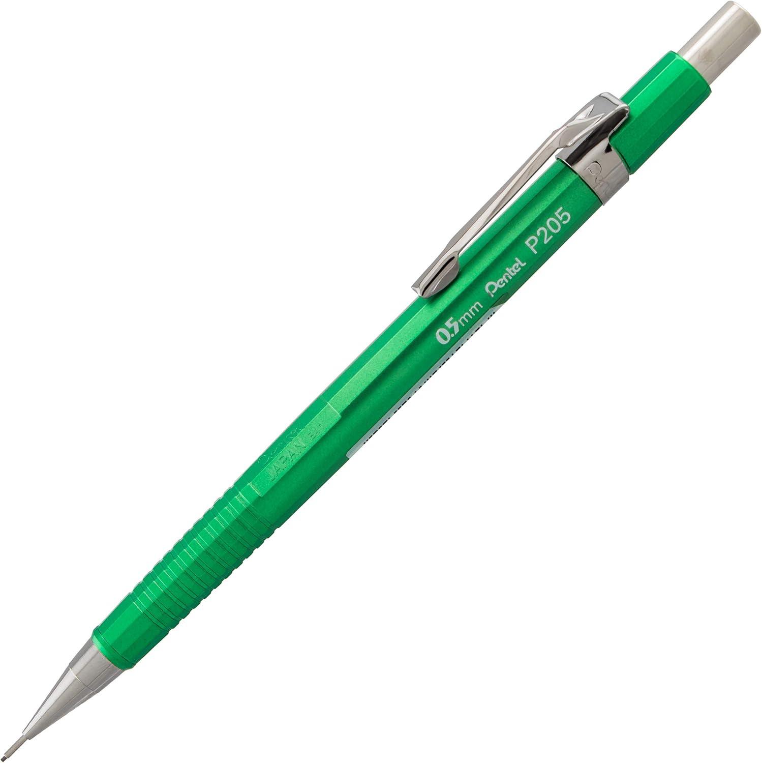 image:imagePentel Sharp Mechanical Pencil 05mm Metallic Green Barrel Box of 12 P205MD
