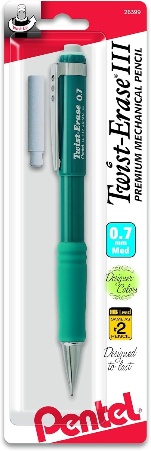 image:imagePentel TwistErase Express Automatic Pencil 07mm Medium Line Assorted Fashion Colors QE517FEBPM