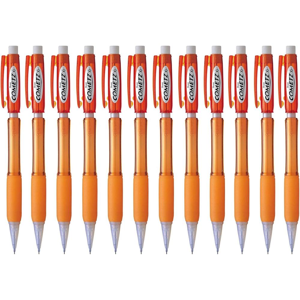 image:imagePentel Cometz Automatic Pencil 09mm Violet Barrel Box of 12 AX119VOrange
