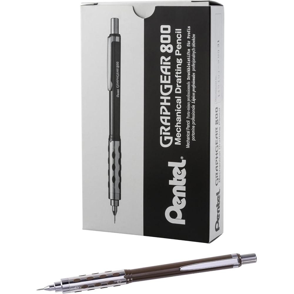 image:imagePentel GraphGear 800 Mechanical Drafting Pencil 05mm Black barrel 12 pack PG805A12 Pack