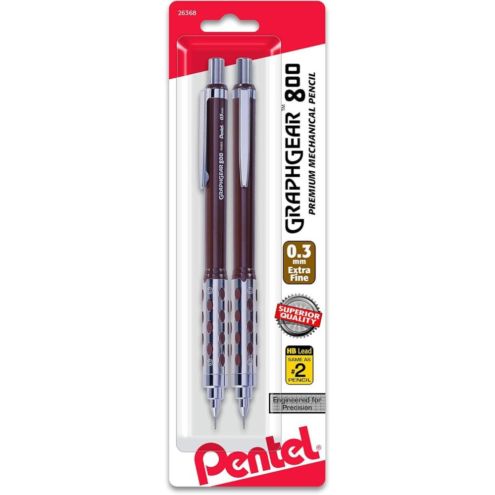 image:imagePentel GraphGear800 Automatic Drafting Pencil 07mm 2pk PG807BP203mm