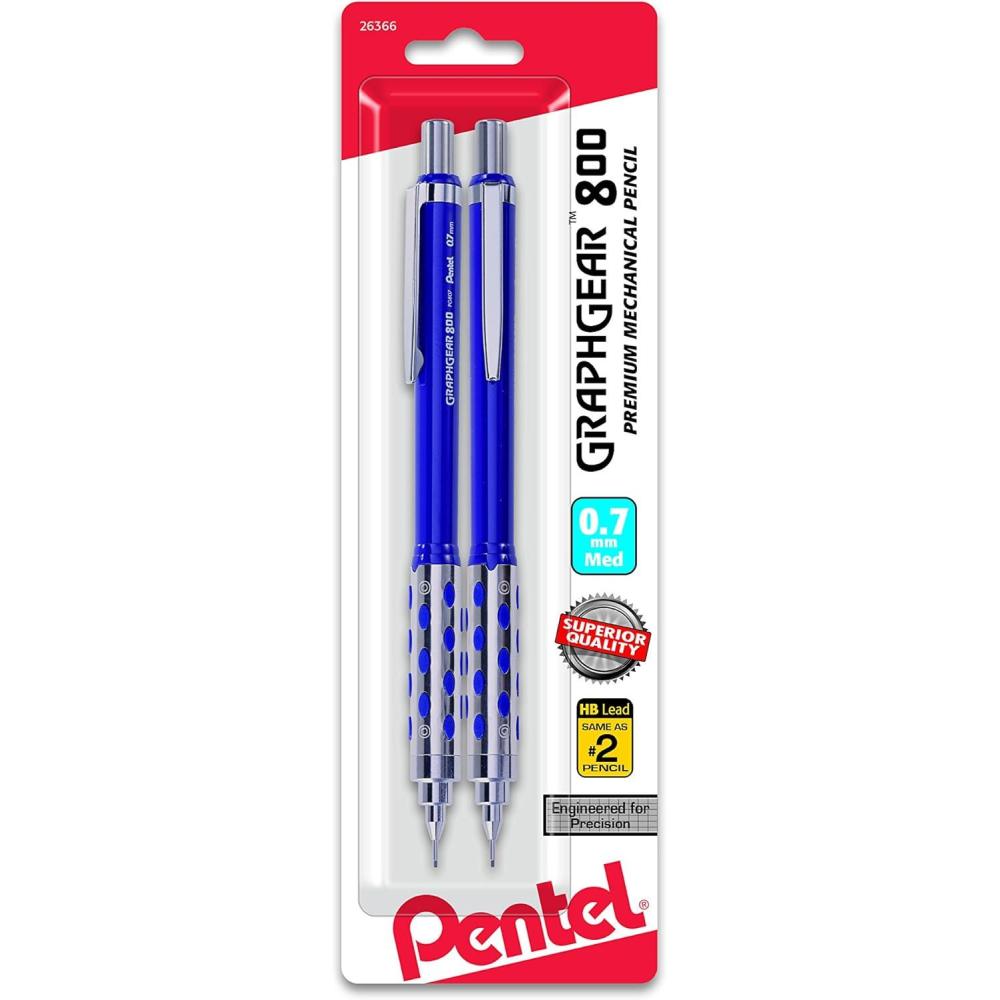 image:imagePentel GraphGear800 Automatic Drafting Pencil 07mm 2pk PG807BP207mm