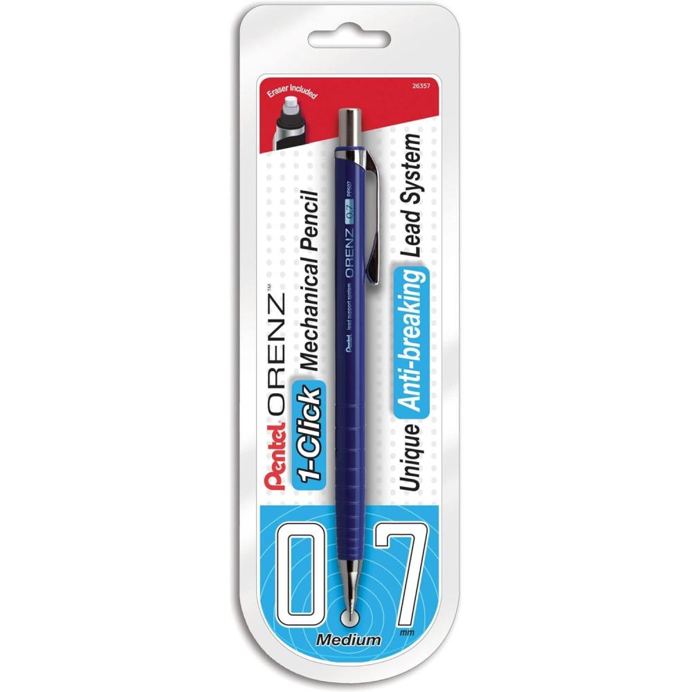 image:imagePentel Orenz Mechanical Pencil 05Mm Fine Line Black Barrel Box of 12 PP505ABlue